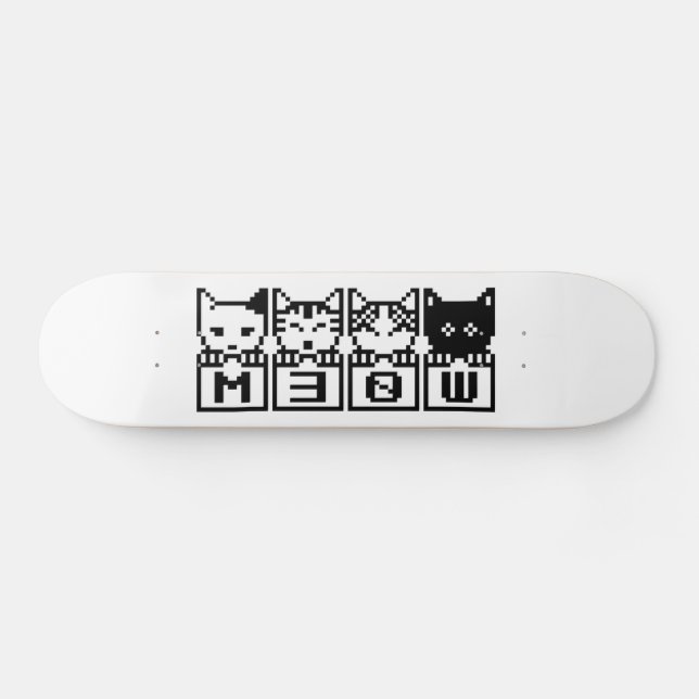 THE 8-BIT CATS M30W SKATEBOARD (Horz)