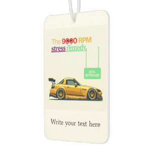 The 9000 RPM stress remedy Air Freshener