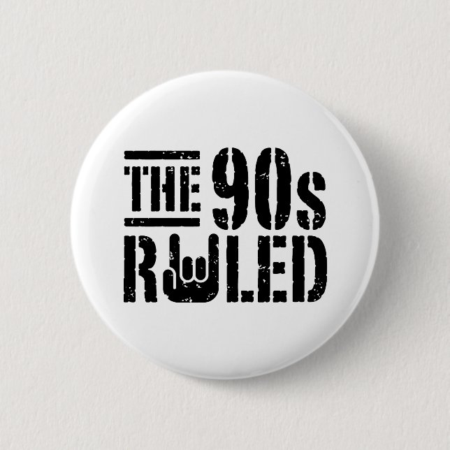 The 90s Ruled 2 Inch Round Button (Front)