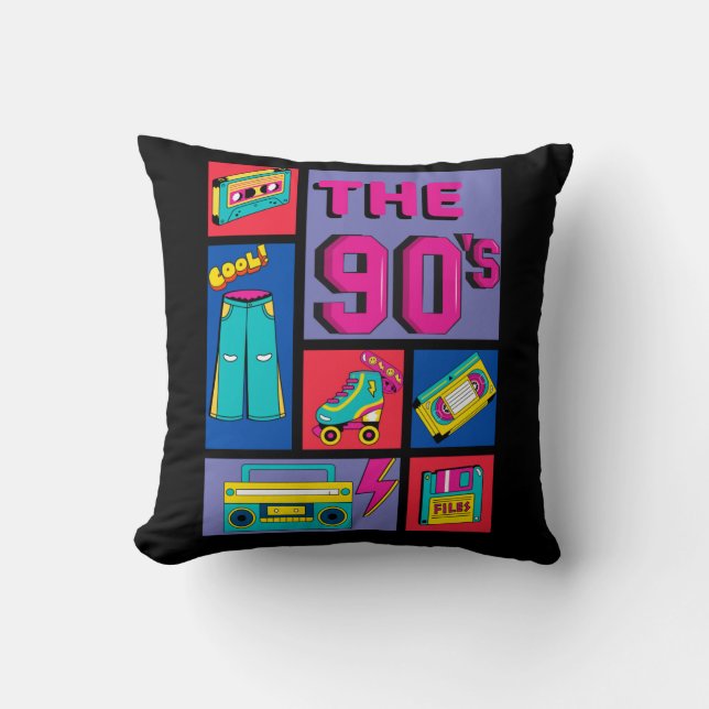 The 90's throw pillow (Front)