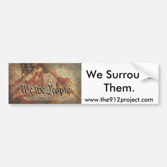 The 9-12 Project and "We Surround Them" Bumper Sticker (Front)