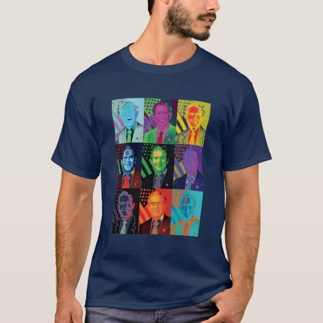The 9 Faces of Bush  T-Shirt (Front)