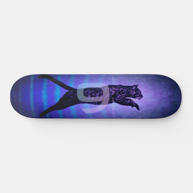 The 9 Lives of The Cat Skateboard (Horz)