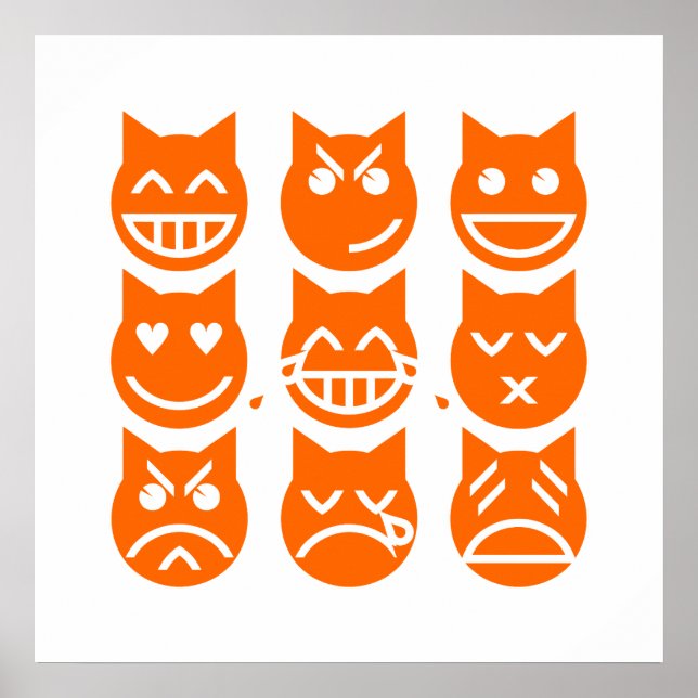 The 9 Lives of the Emoji Cat Poster (Front)