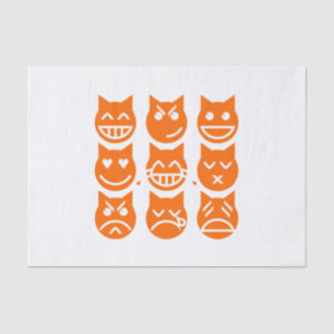 The 9 Lives of the Emoji Cat Tissue Paper