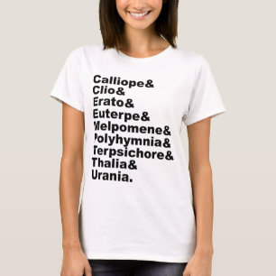 The 9 Muses As Made Popular By Greek Mythology T-Shirt