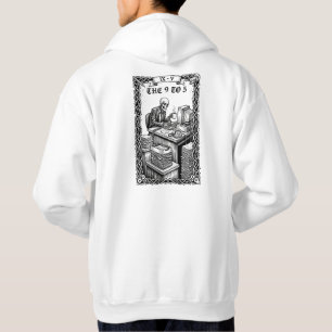 The 9 to 5 Tarot Card Funny Skeleton Corporate Hoodie