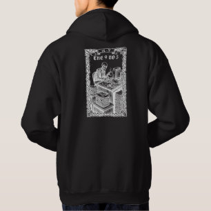 The 9 to 5 Tarot Card Funny Skeleton Corporate Hoodie