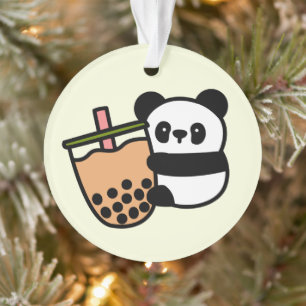 Thé à bulle mou et ours de panda