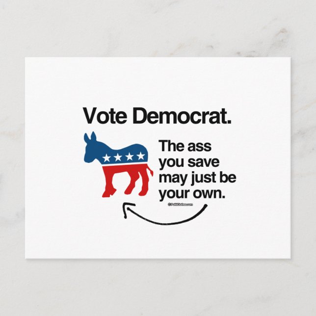 THE A S S YOU SAVE MAY BE YOUR OWN POSTCARD (Front)