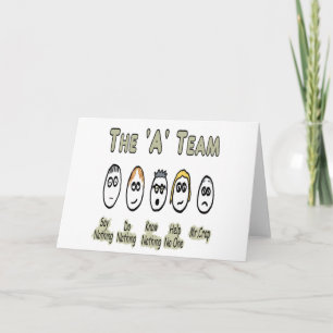 The 'A' Team Project Management Card