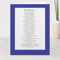 The AA Promises (paper sheet.)