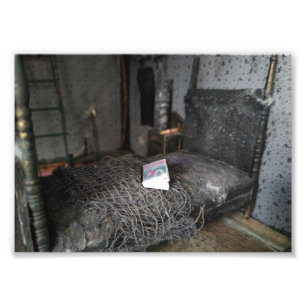 The Abandoned Bedroom Print - Abandoned Miniature