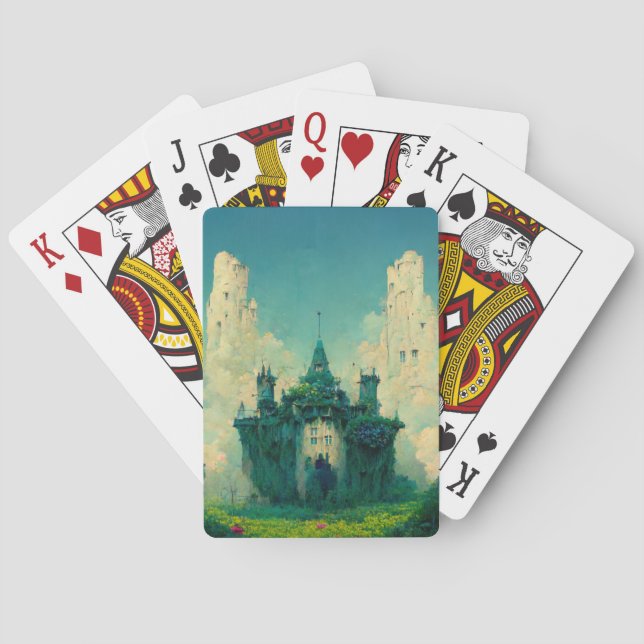 The Abandoned Chateau Fantasy Sci-Fi Playing Cards (Back)