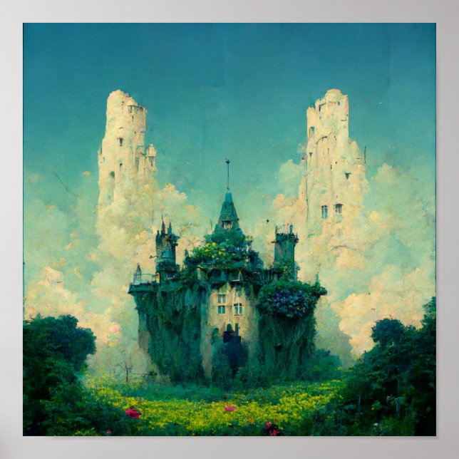 The Abandoned Chateau Fantasy Sci-Fi Poster (Front)
