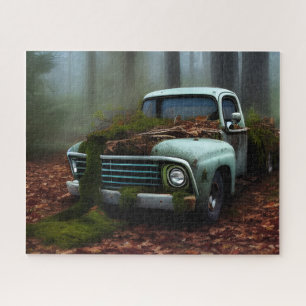 The Abandoned Truck Digital Art   Jigsaw Puzzle
