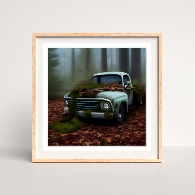 The Abandoned Truck Digital Art Poster (Creator Uploaded)