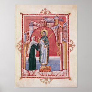 The Abbess Hilda offering Poster
