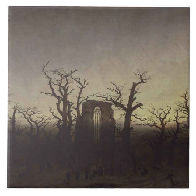 The Abbey in the Oakwood (Ancient Ruins) Tile (Front)