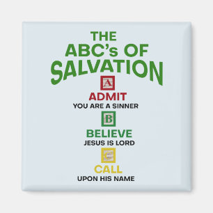 The ABC's of Salvation Magnet