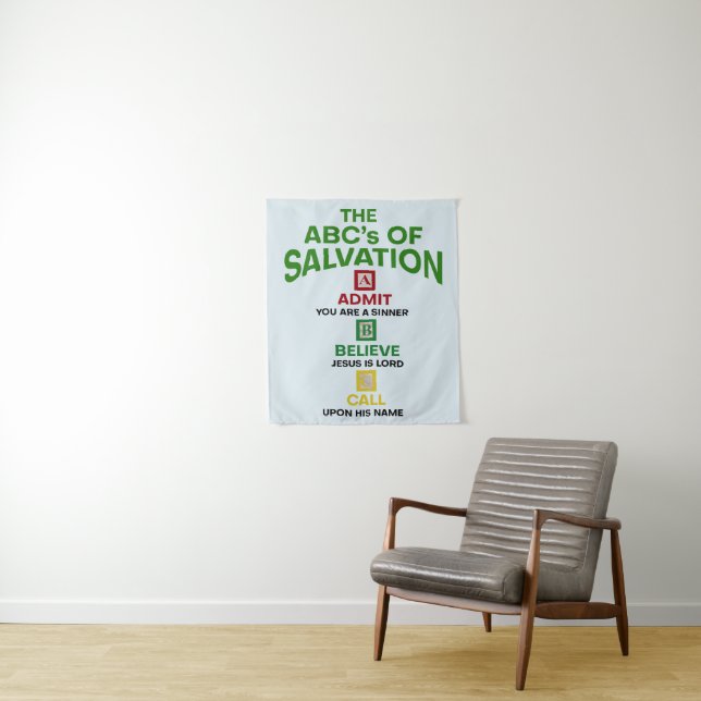 The ABC's of Salvation Tapestry (In Situ)