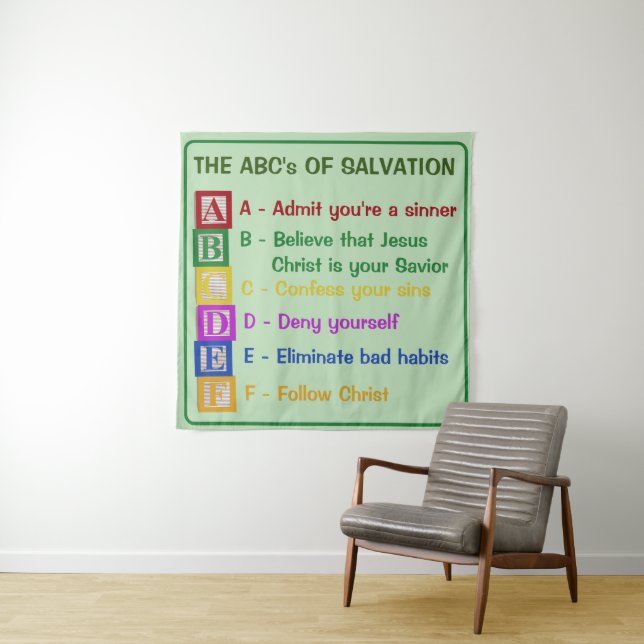The ABC's of Salvation Tapestry (In Situ)