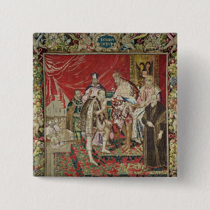 The Abdication of Charles V 2 Inch Square Button