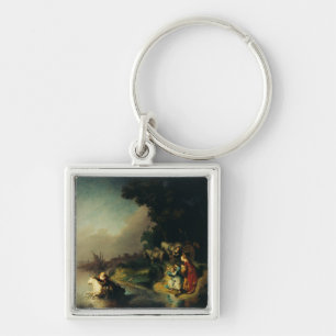 The Abduction of Europa by Rembrandt Keychain