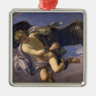 The Abduction of Ganymede, 1700 (oil on canvas) Metal Ornament