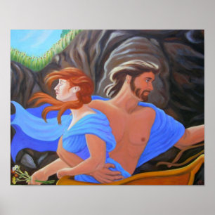 The Abduction of Persephone - Hades and Persephone Poster
