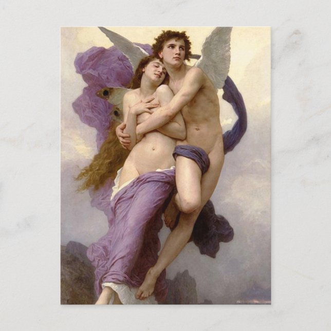 The Abduction of Psyche by Bouguereau Postcard (Front)