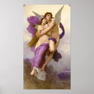 The abduction of Psyche – William Bouguereau Poster