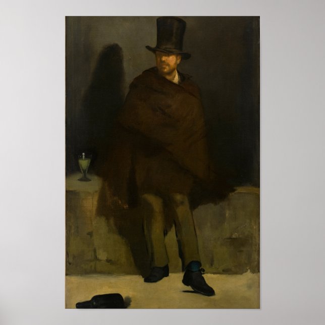 The Absinthe Drinker par Manet - Poster (Devant)