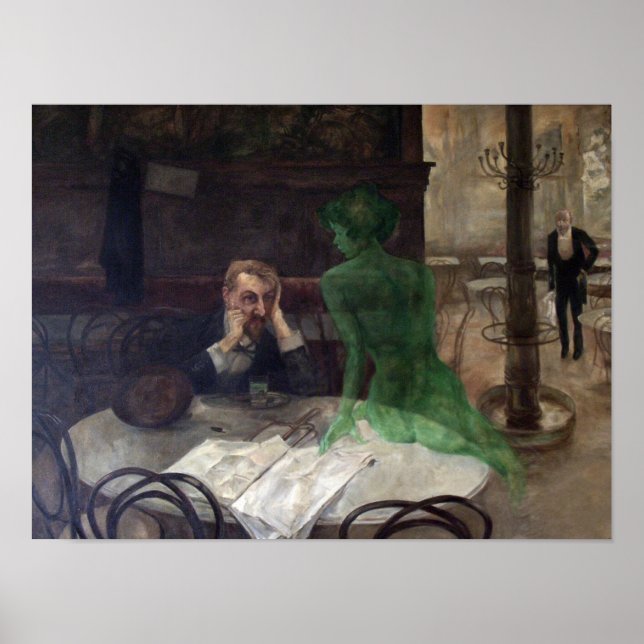The Absinthe Drinker Poster (Front)