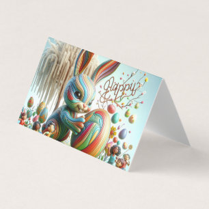 The Abstract Easter Bunny smiled