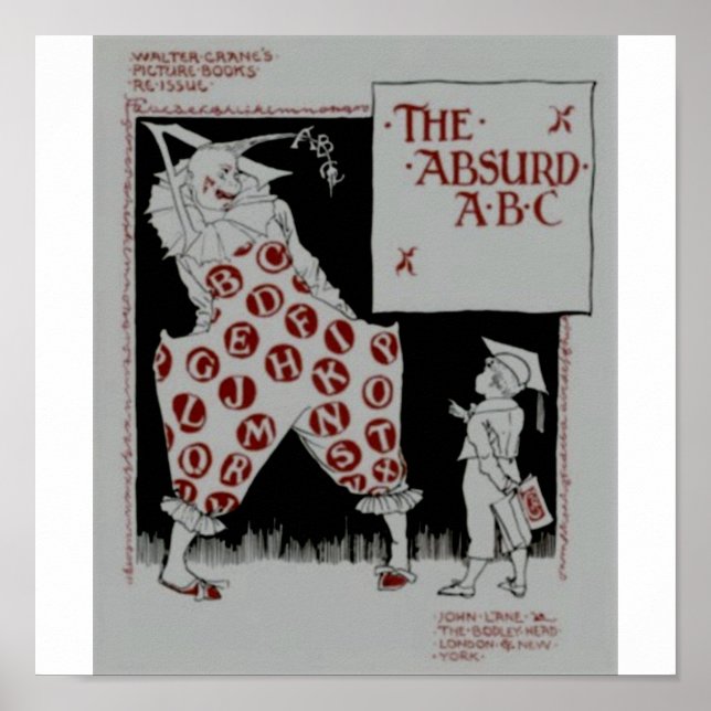 The Absurd ABC by Walter crane Poster (Front)