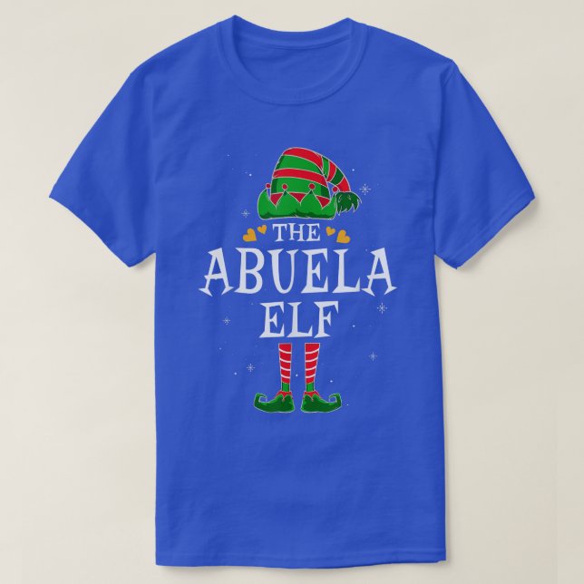 The Abuela Elf Group Matching Family Christmas Gra T-Shirt (Design Front)