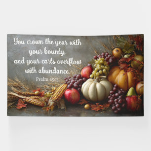 The Abundance of Psalm 65:11 Banner