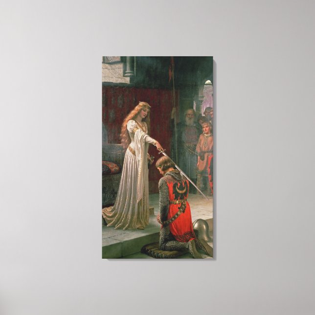 The Accolade by Edmund Blair Leighton, c. 1901 Canvas Print (Front)