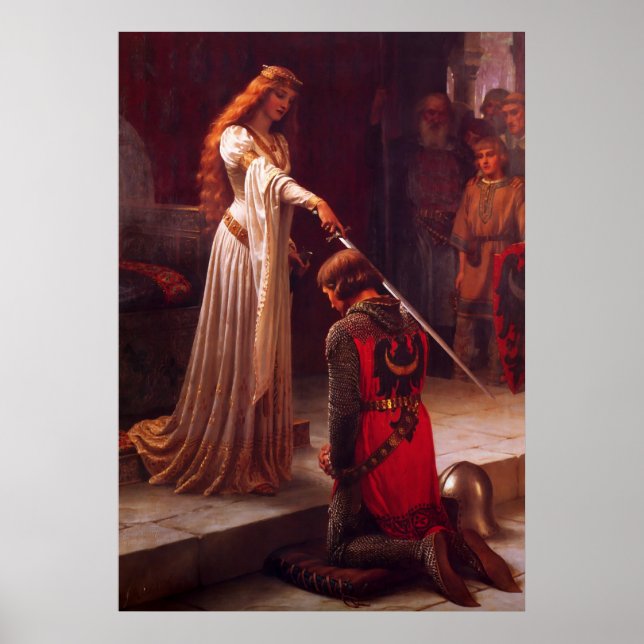 The Accolade by Edmund Blair Leighton Poster (Front)