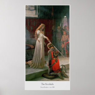 The Accolade by Edmund Leighton Poster