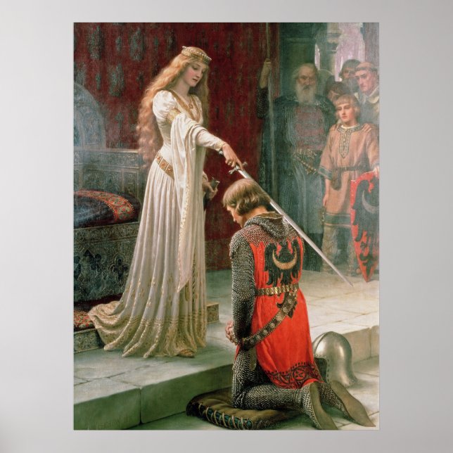 The Accolade Medieval Knight Art Print (Front)
