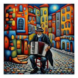 The Accordion Player Poster