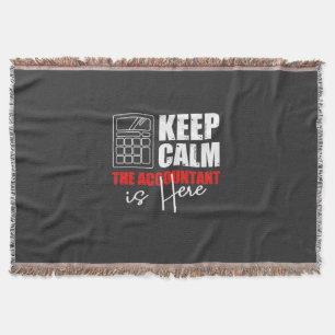 The Accountant Is Here Throw Blanket