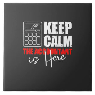 The Accountant Is Here Tile