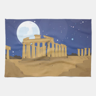 The Acropolis of Athens Kitchen Towel