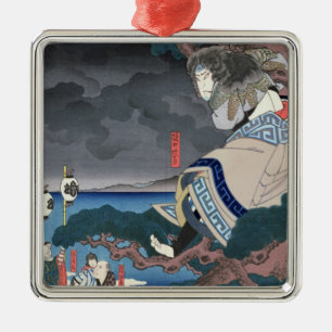 The actor Nakamura Utaemon IV Metal Ornament