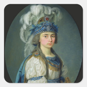 The actress and singer Praskovya Zhemchugova Square Sticker