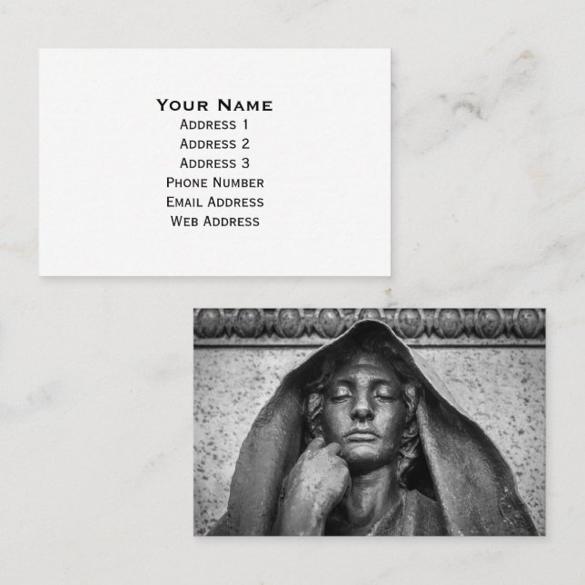 The Adams Memorial Business Card (Front/Back)