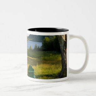 The Adirondack Chairs on the lawn of the Jordan Two-Tone Coffee Mug